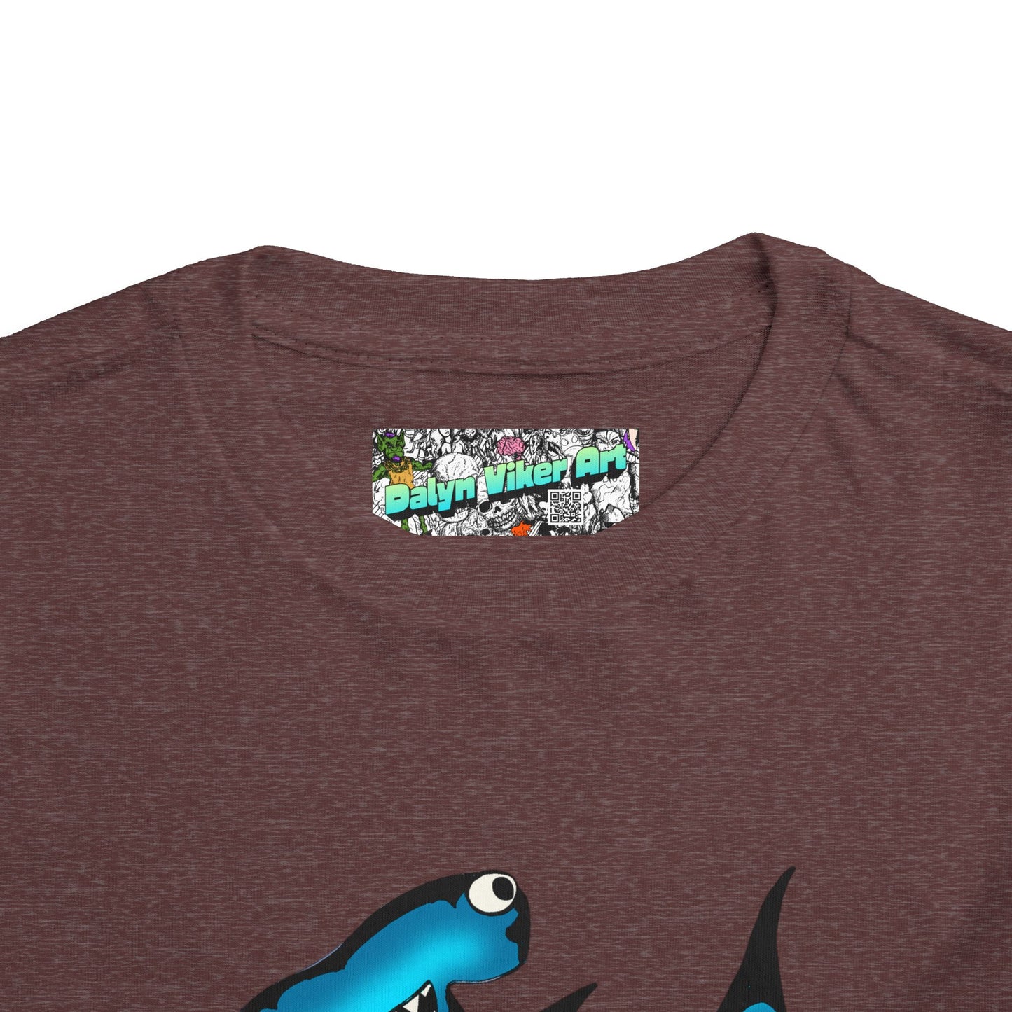 Toddler Shark Tee - Cute Blue Harley Hammerhead Graphic Kids Short Sleeve Shirt