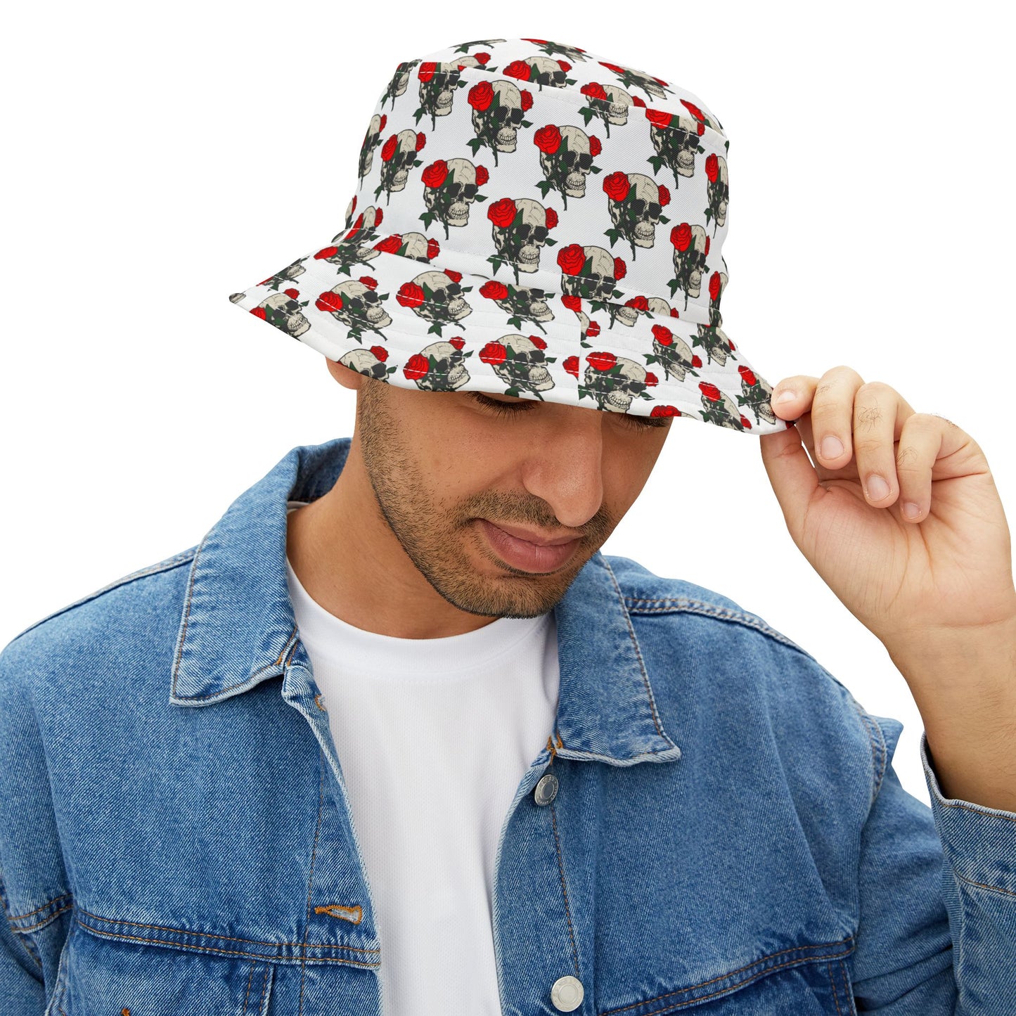 Skull & Roses Bucket Hat – Edgy Fashion for Summer Adventures