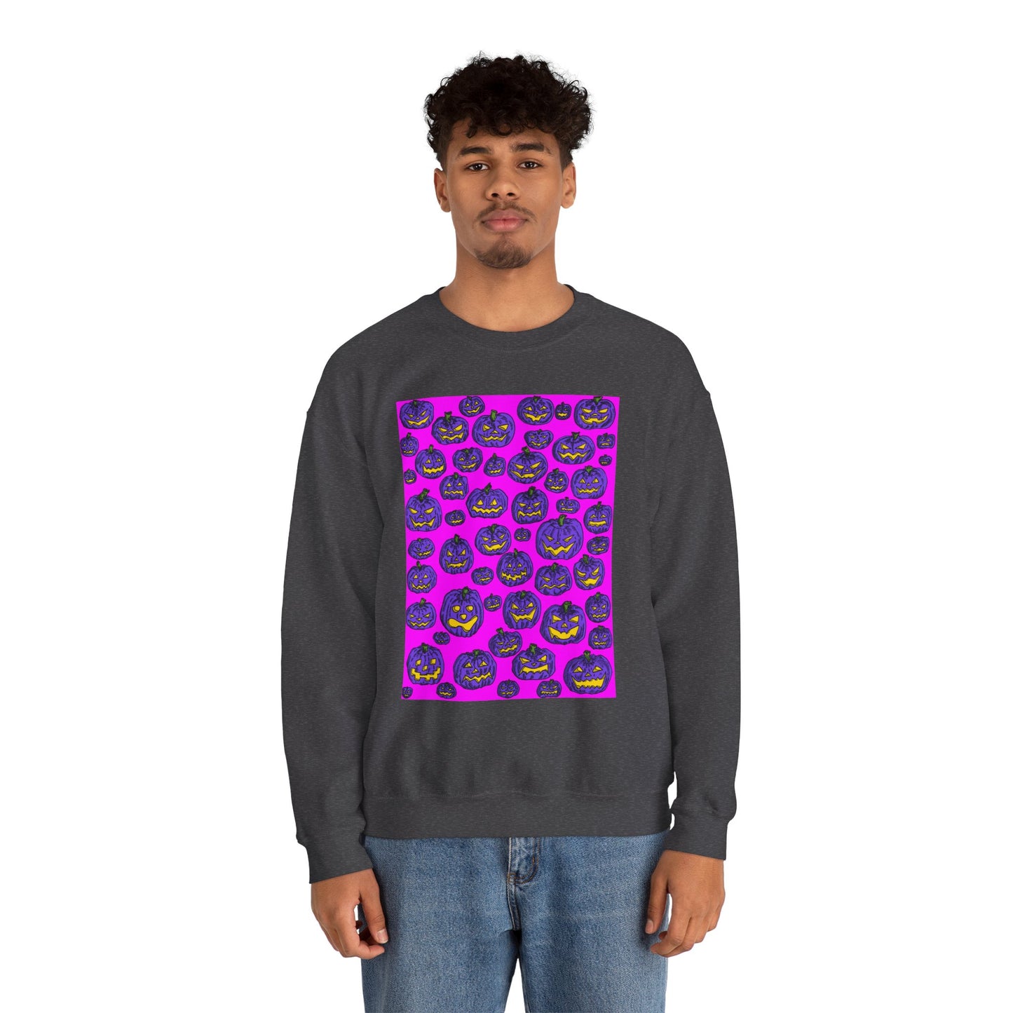 Halloween Pumpkin Crewneck Sweatshirt