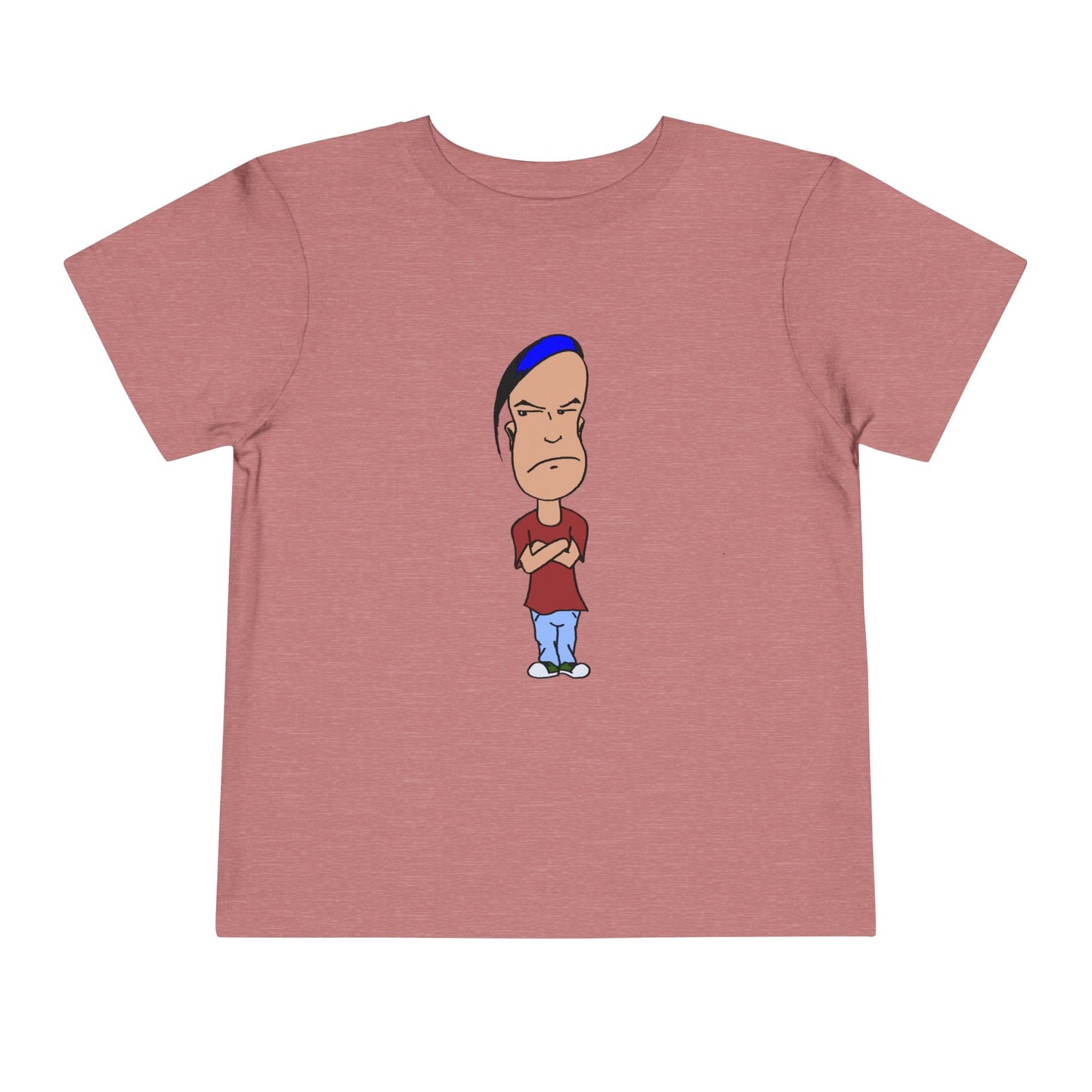 Smug Grumpy Kid Cartoon Toddler Tee