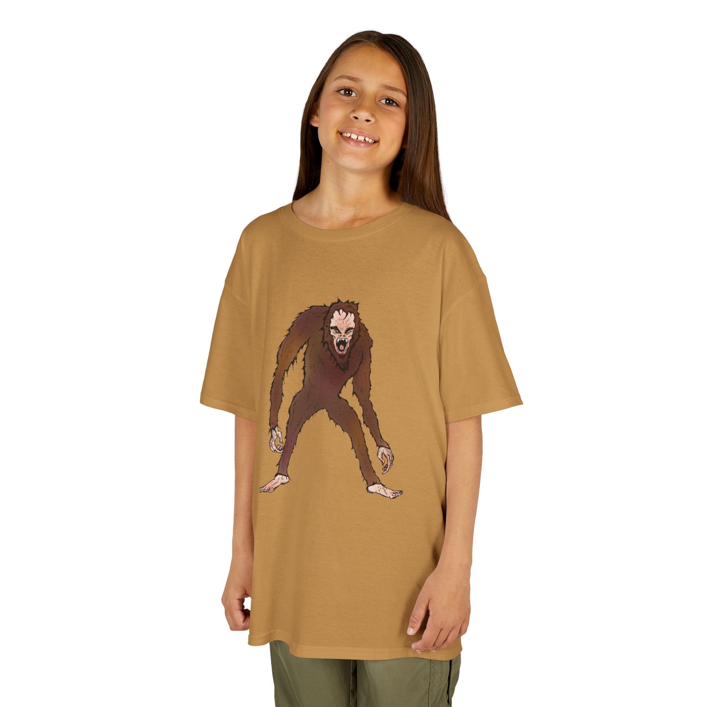 Kids Tee — Playful Sasquatch/Yeti Monster Graphic