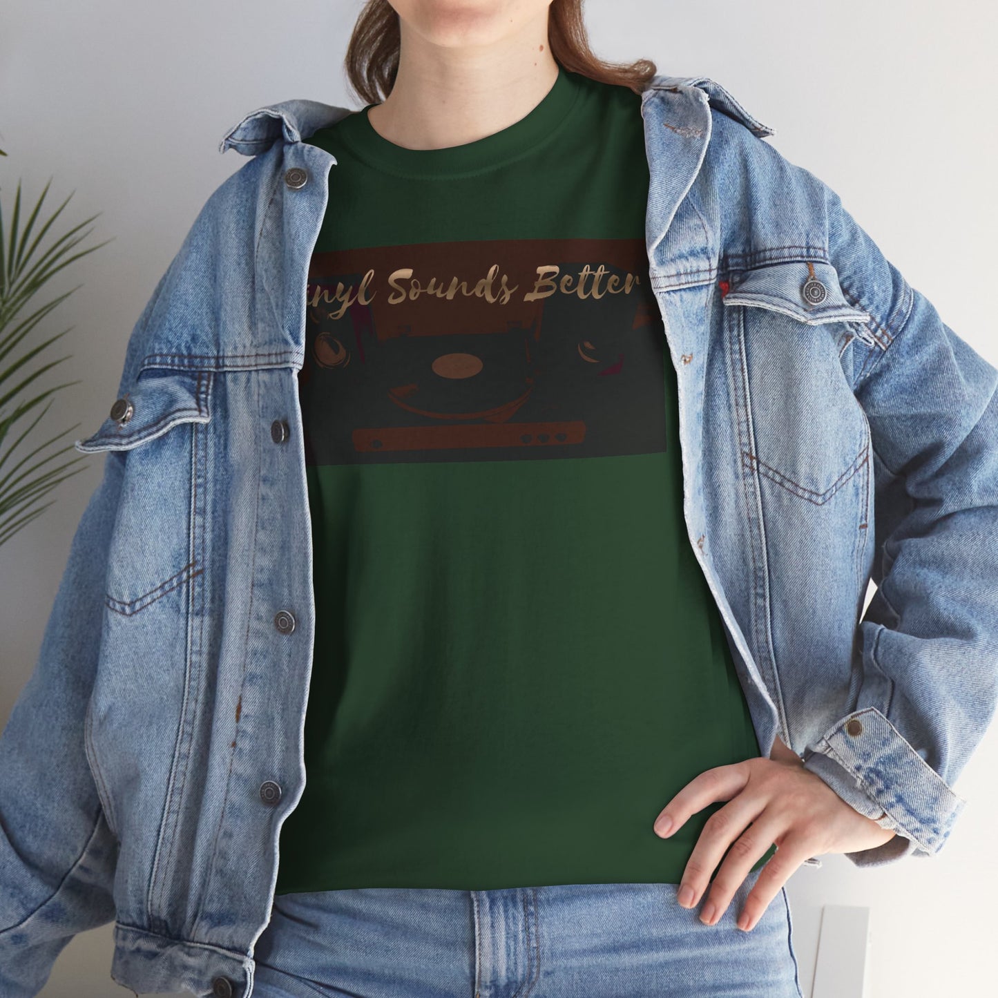 Vinyl Sounds Better T-Shirt — Retro Record Player Tee for Music Lovers