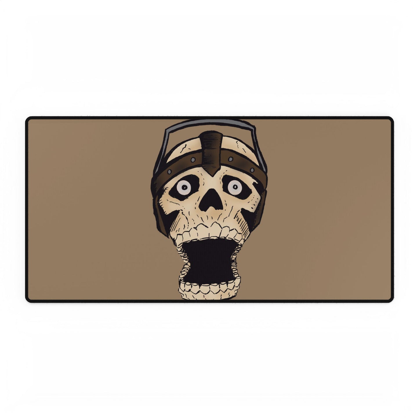 Screaming Skull Shock Desk Mat — Large Gaming/Work Mouse Pad and Card Playing Mat
