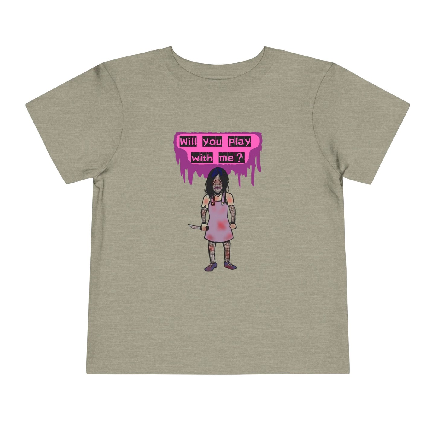 Toddler Tee - Evil Doll - Will You Play With Me