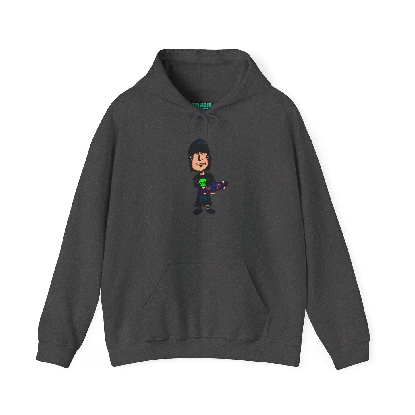 Rude Skater Dude Cartoon Hoodie – Skate Punk Sweatshirt