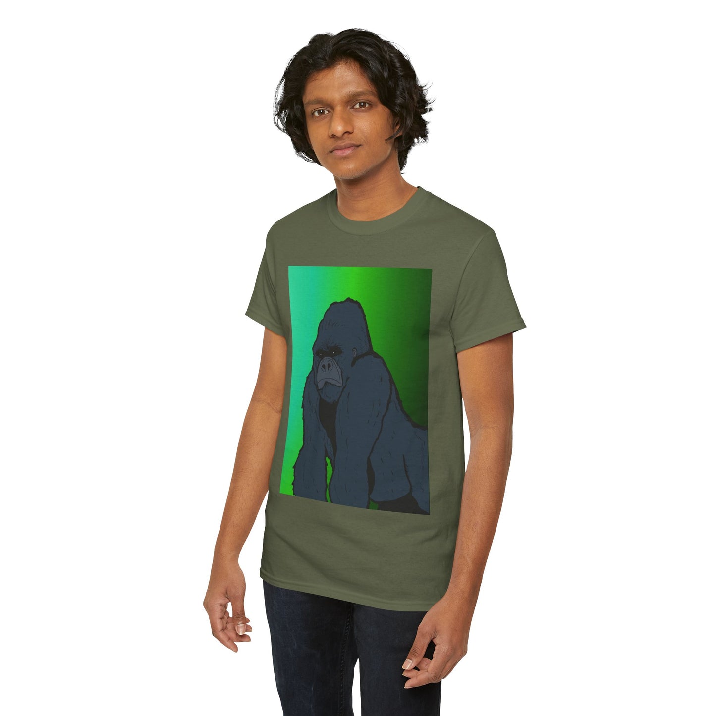 Gorilla Portrait Tee – Graphic Ape Illustration T-Shirt