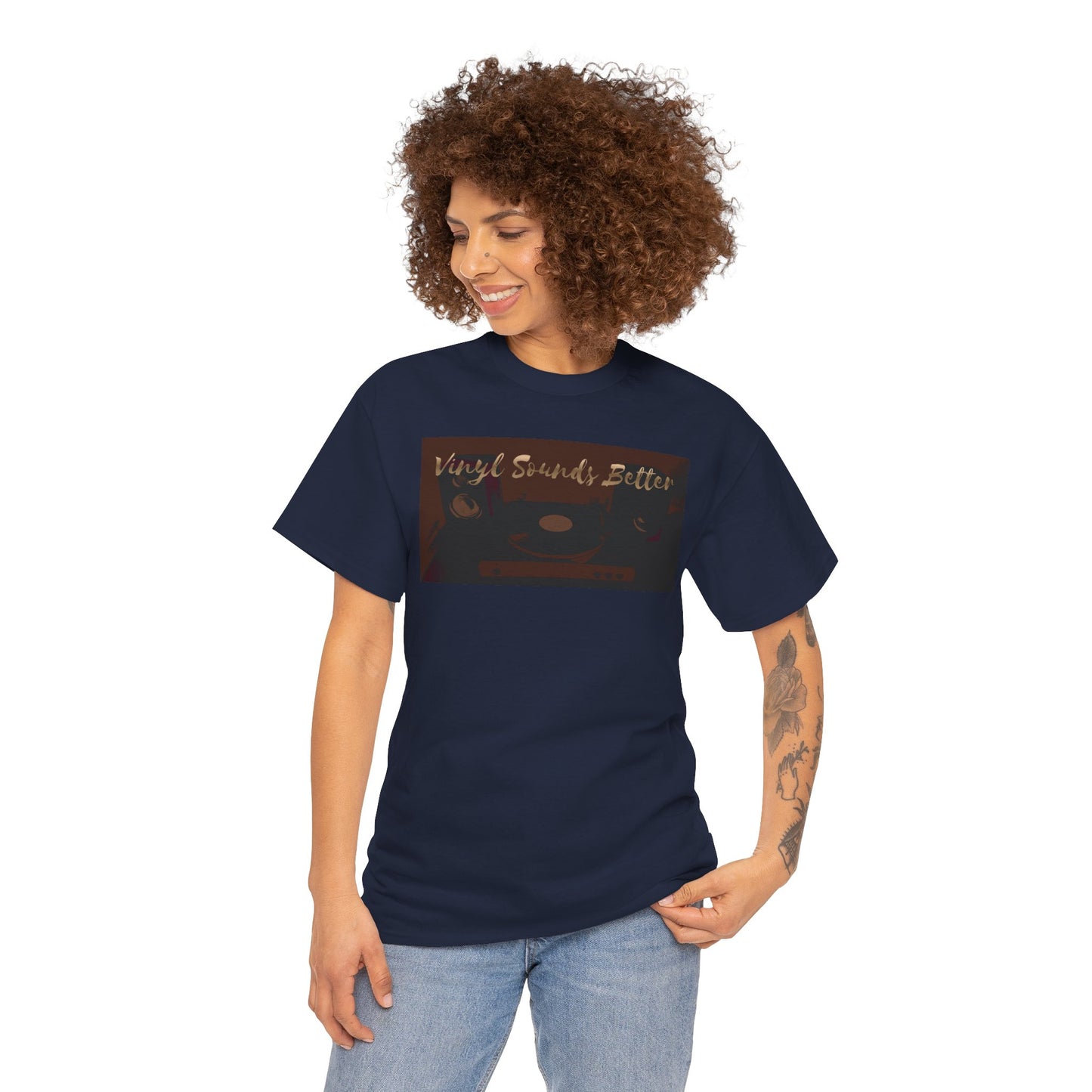 Vinyl Sounds Better T-Shirt — Retro Record Player Tee for Music Lovers