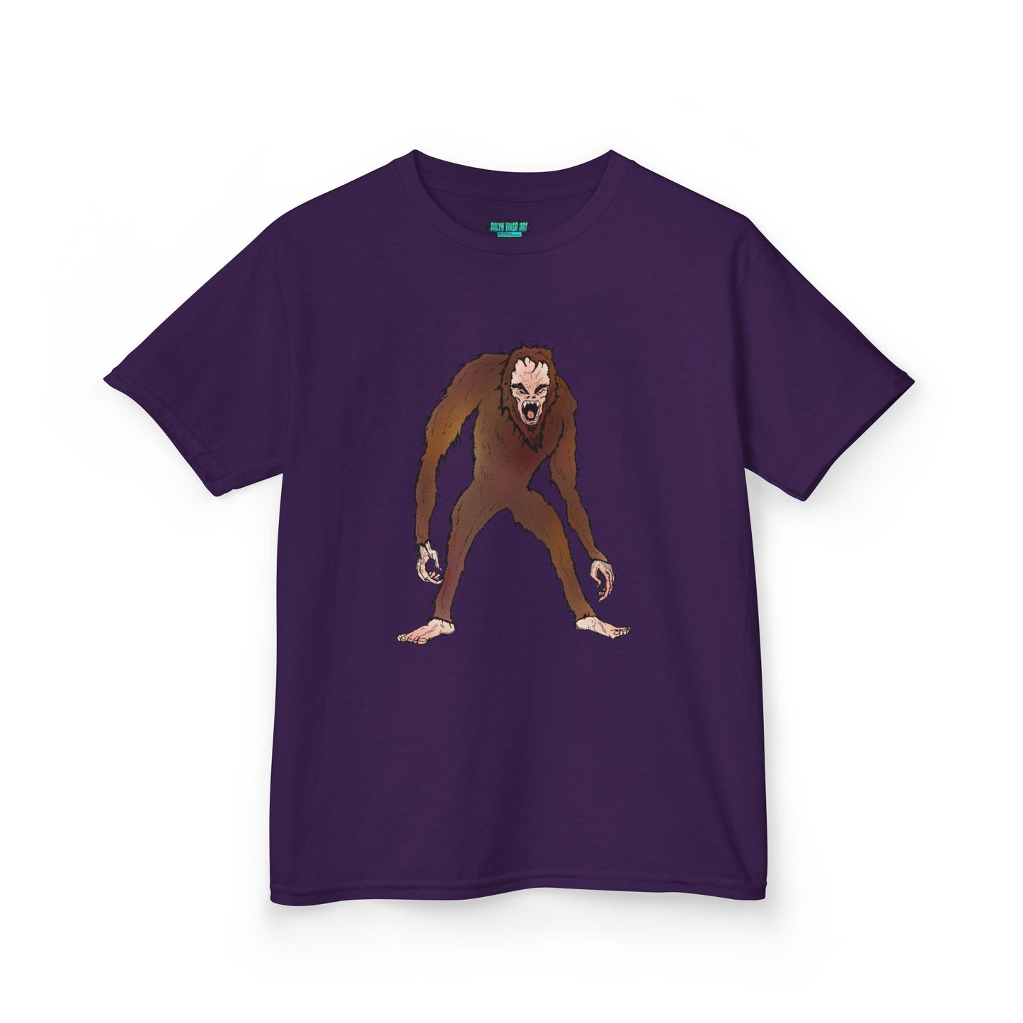 Kids Tee — Playful Sasquatch/Yeti Monster Graphic