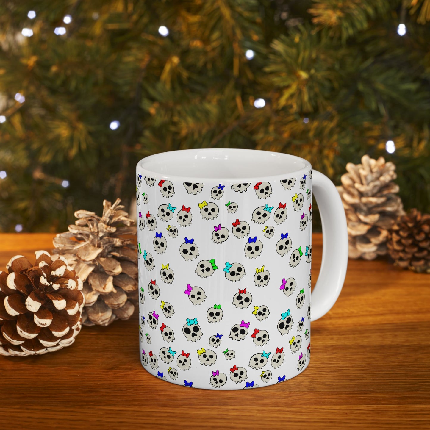 Delightfully Cute Skulls Ceramic Mug, (11oz)