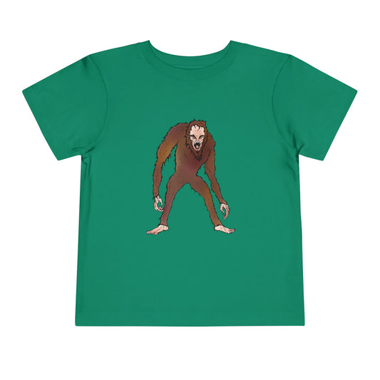 Toddler Tee — Cute Cartoon Kid-Friendly Bigfoot Graphic Shirt