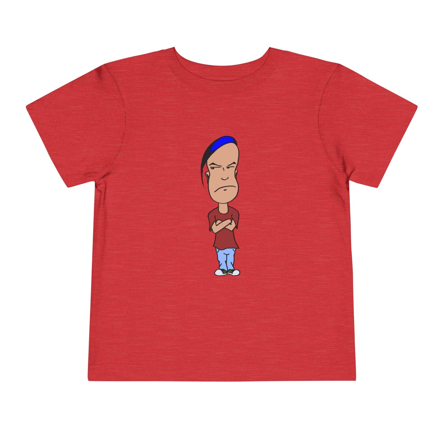 Smug Grumpy Kid Cartoon Toddler Tee