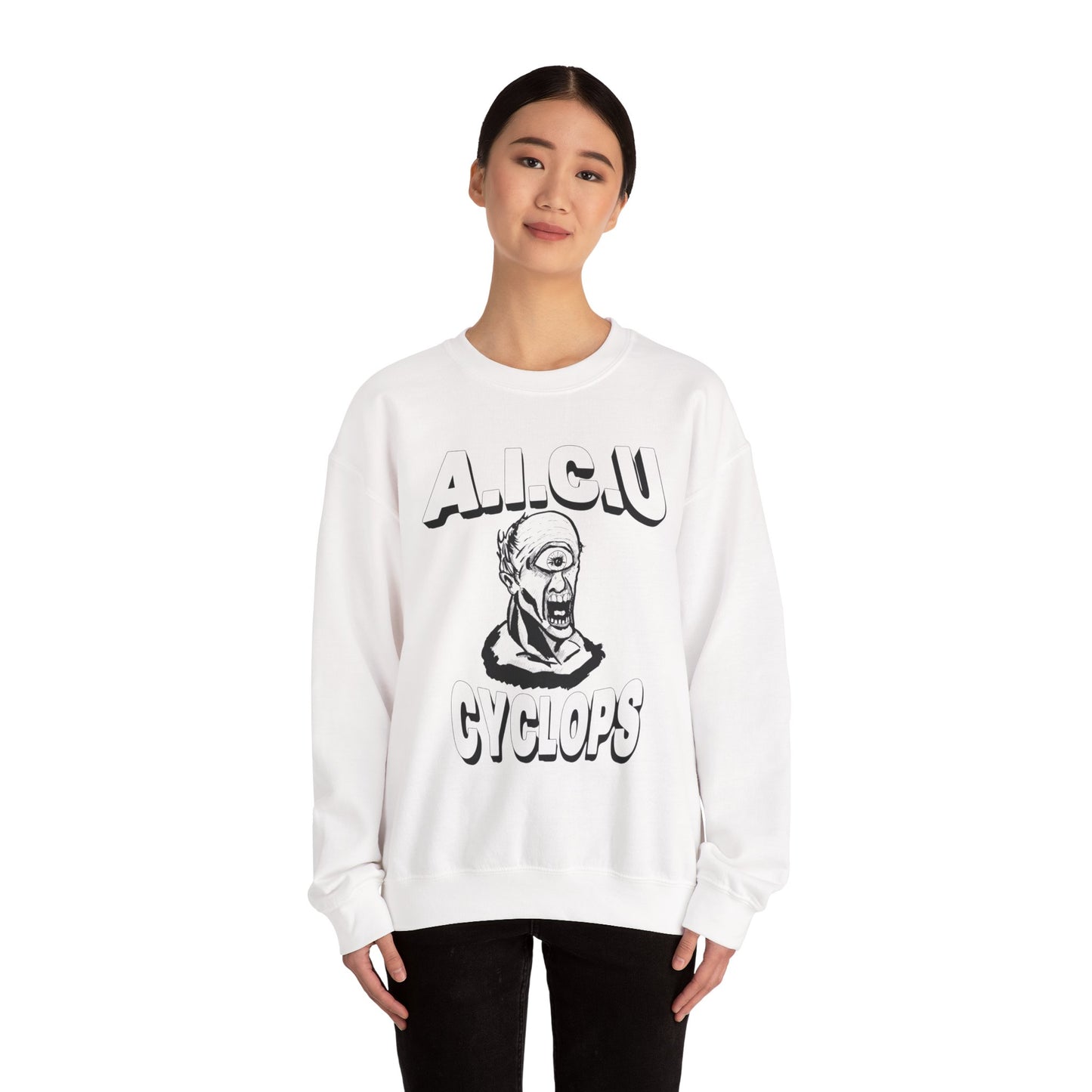 Vintage AICU Cyclops Crewneck Sweatshirt for Unique Style
