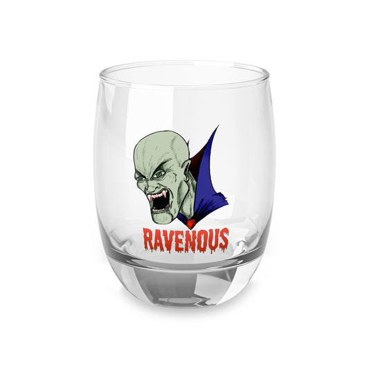 Whiskey Glass - Ravenous Bloodthirsty Vampire Horror Gothic Design