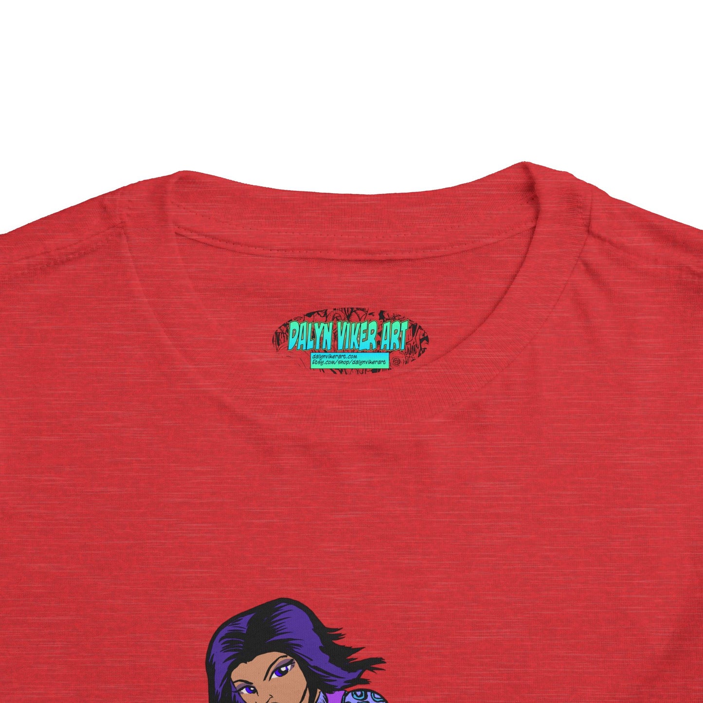 Toddler Tee — Purple Superstar Heroine Graphic Shirt