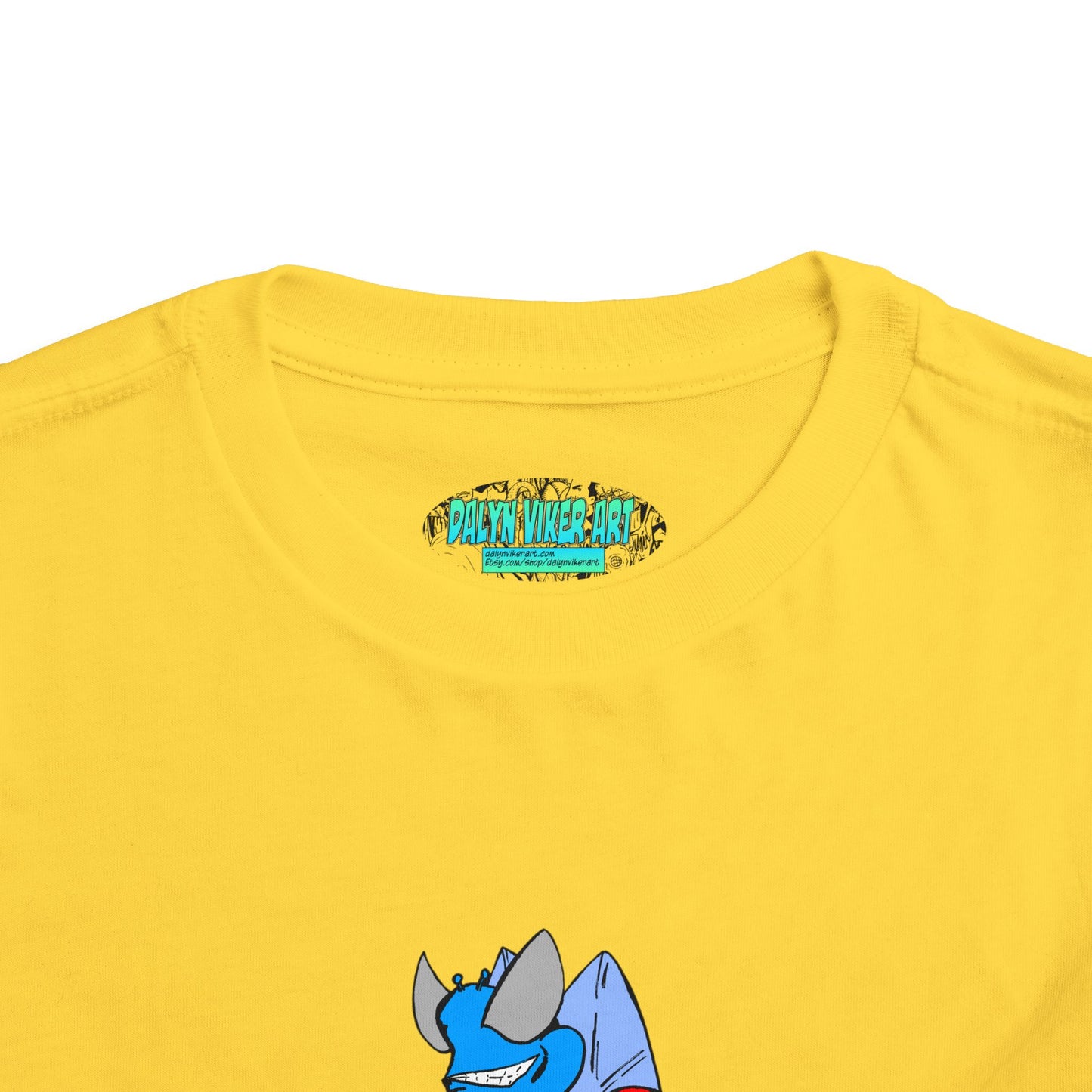 Astro-Fly Toddler Tee — Brave Blue Superhero Bug Graphic