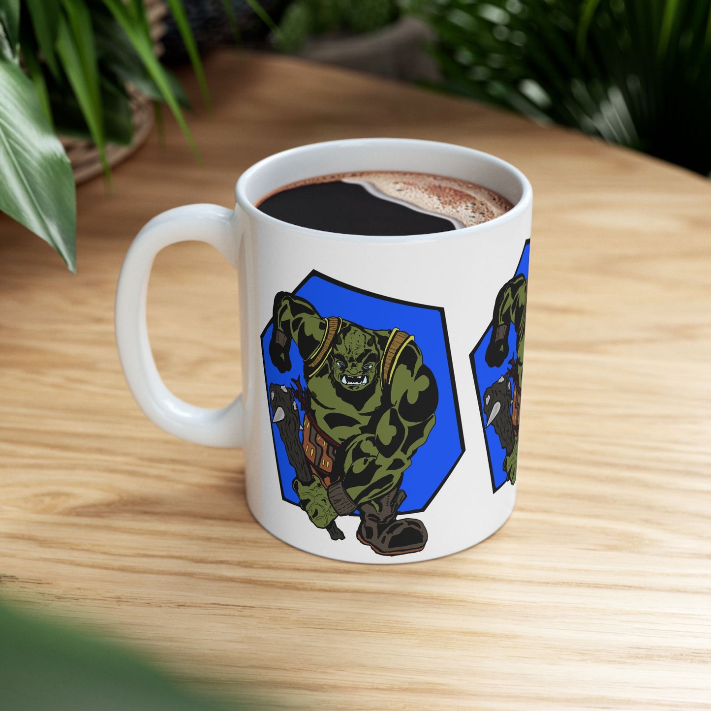 Running Ogre Ceramic Mug, (11oz)