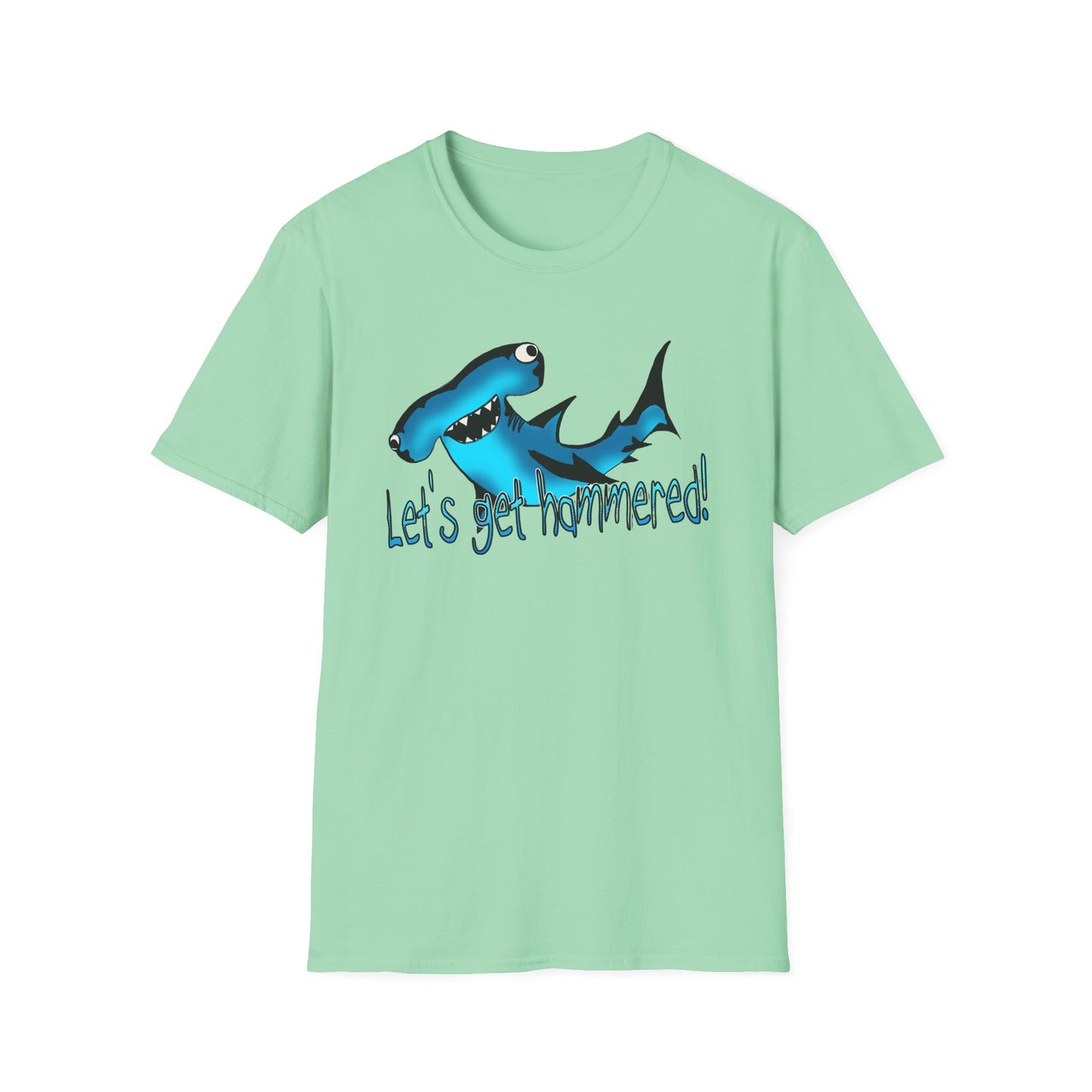 Hammered Shark Unisex T-Shirt – Let's Get Crunk Drinking Shirt