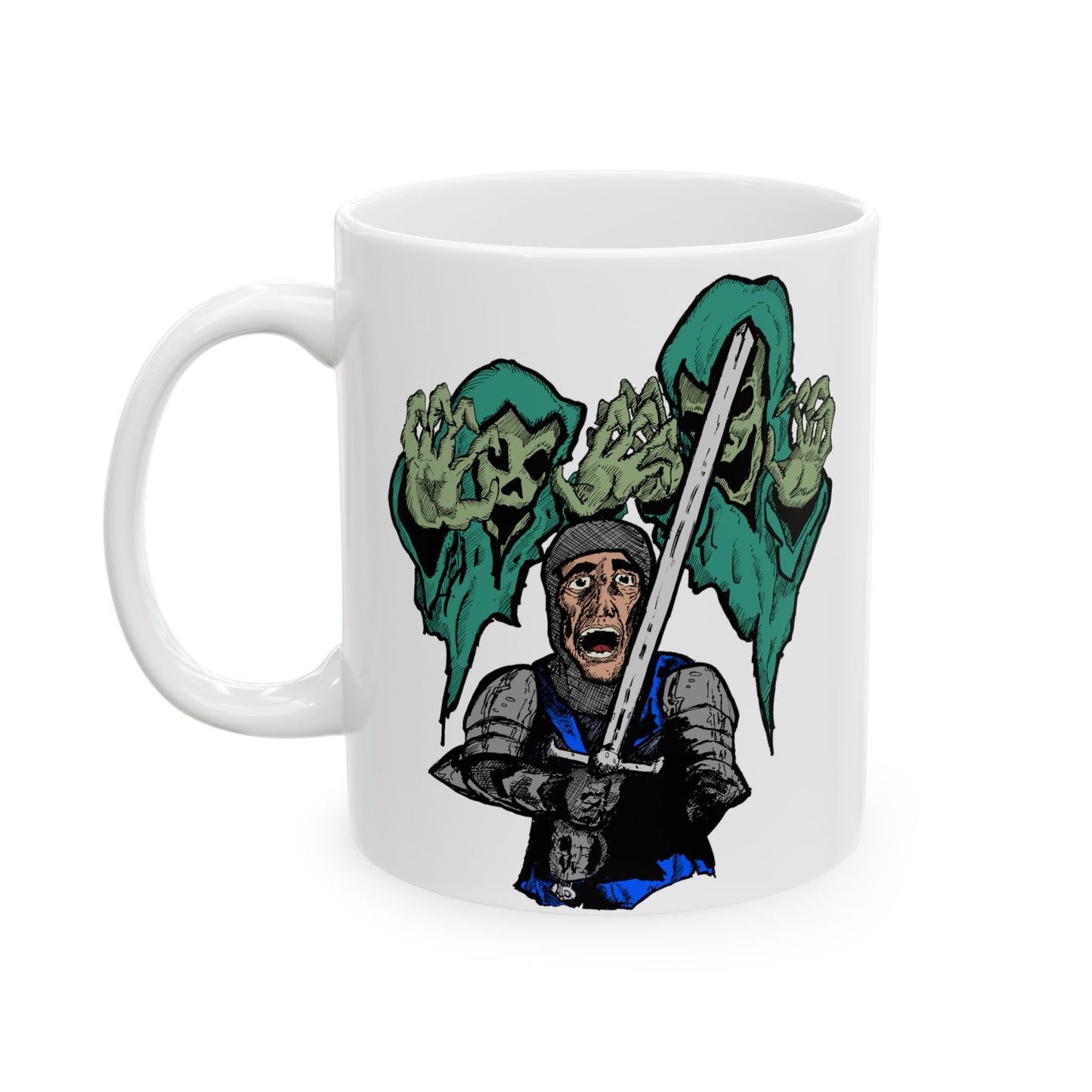 Knight Fright - Spooky Monster Ceramic Mug - Perfect for Halloween & Horror Lovers