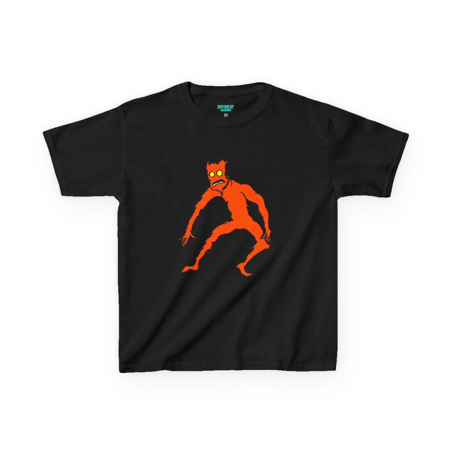 Kids Fire Monster Tee - Fun and Spooky Cotton T-Shirt for Kids