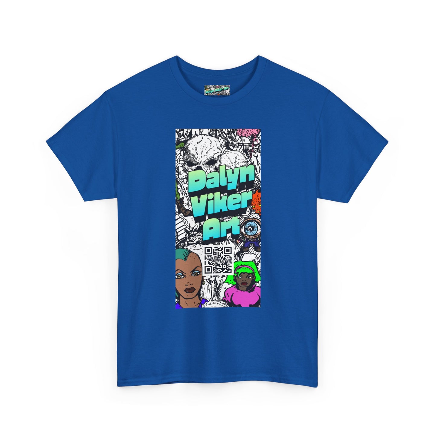 Graphic Art T-Shirt — "Dalyn Viker Art" Vertical Collage Tee