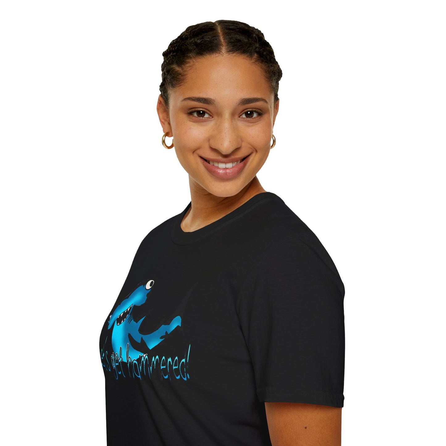 Hammered Shark Unisex T-Shirt – Let's Get Crunk Drinking Shirt