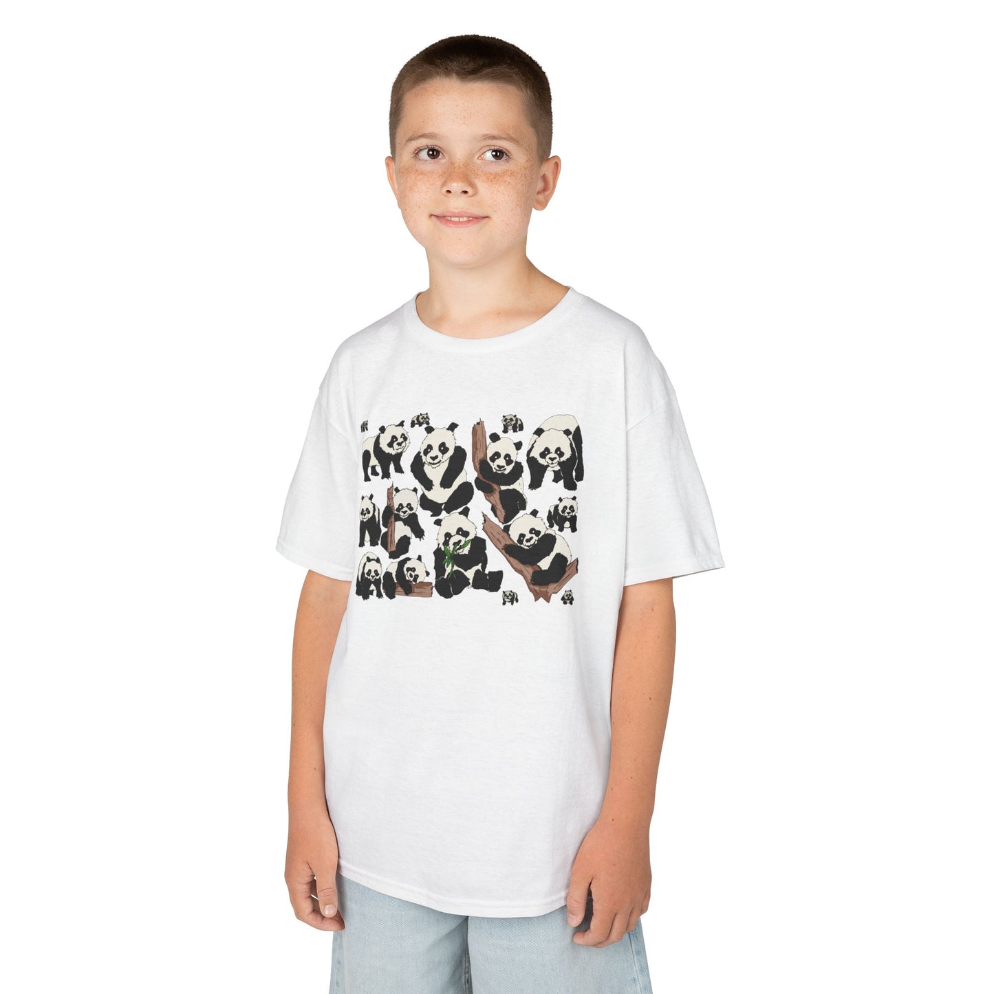 Panda Paradise Kids Tee, Cute Animal T-Shirt, Children's Gift, Birthday Present, Summer Wear, Eco-Friendly Fashion