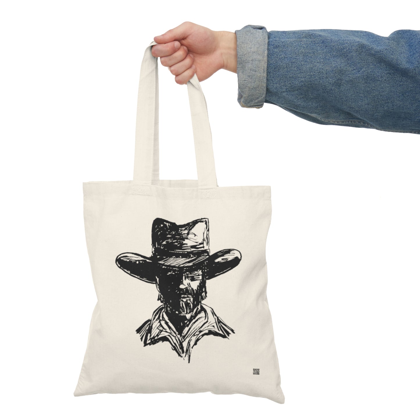 Rustic Cowboy Tote Bag - Perfect for Farmers Market and Everyday Use
