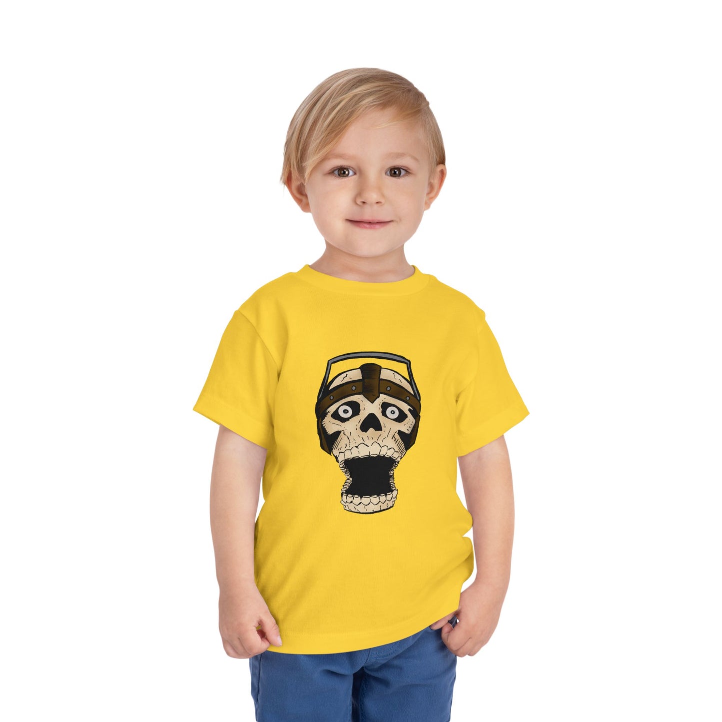 Toddler Tee — Playful Screaming Skull Graphic Kids' Shirt