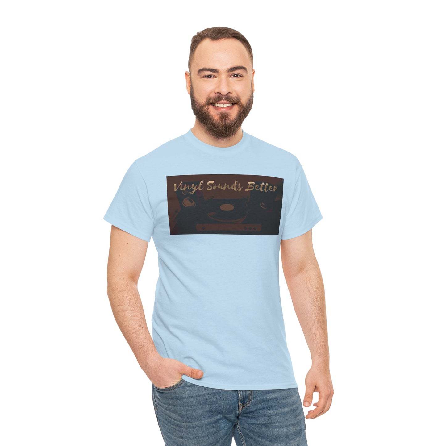 Vinyl Sounds Better T-Shirt — Retro Record Player Tee for Music Lovers