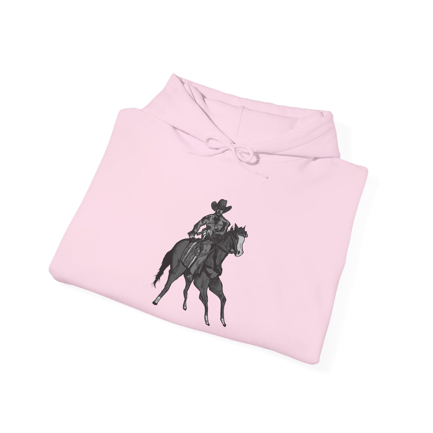 Horseback Rider Silhouette Hoodie – Western Equestrian Graphic Sweatshirt