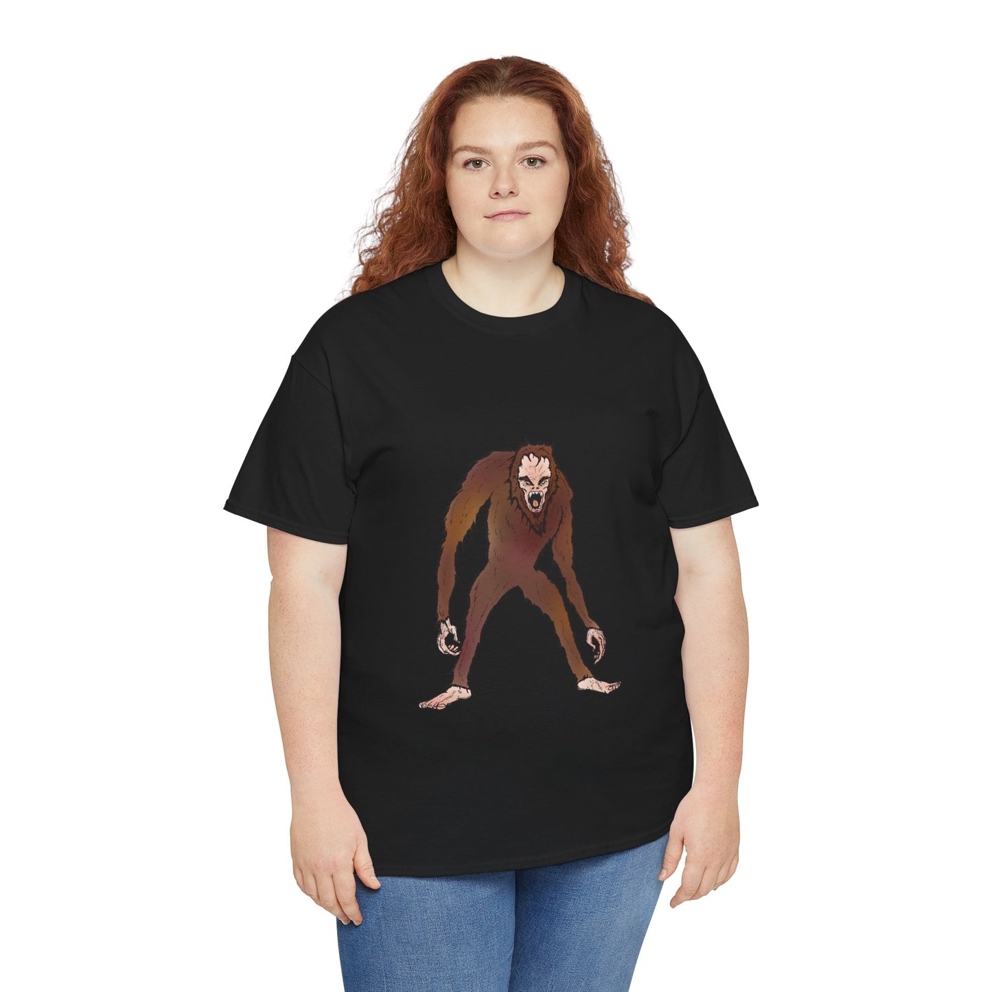 Bigfoot Sketch T‑Shirt — Retro Sasquatch Graphic Tee