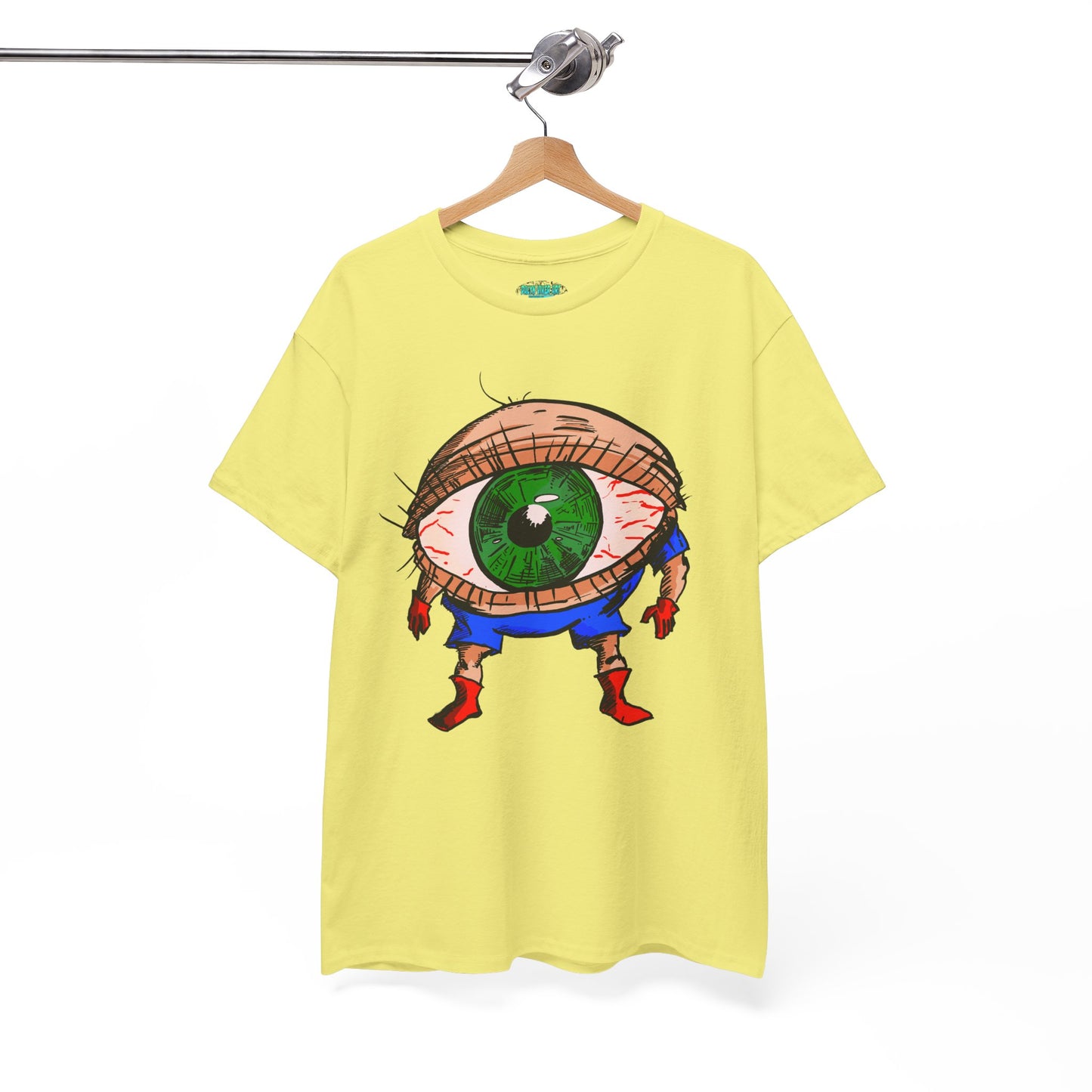Terrif-EYE-ing - Whimsical Unisex Heavy Cotton Tee with Eye Design