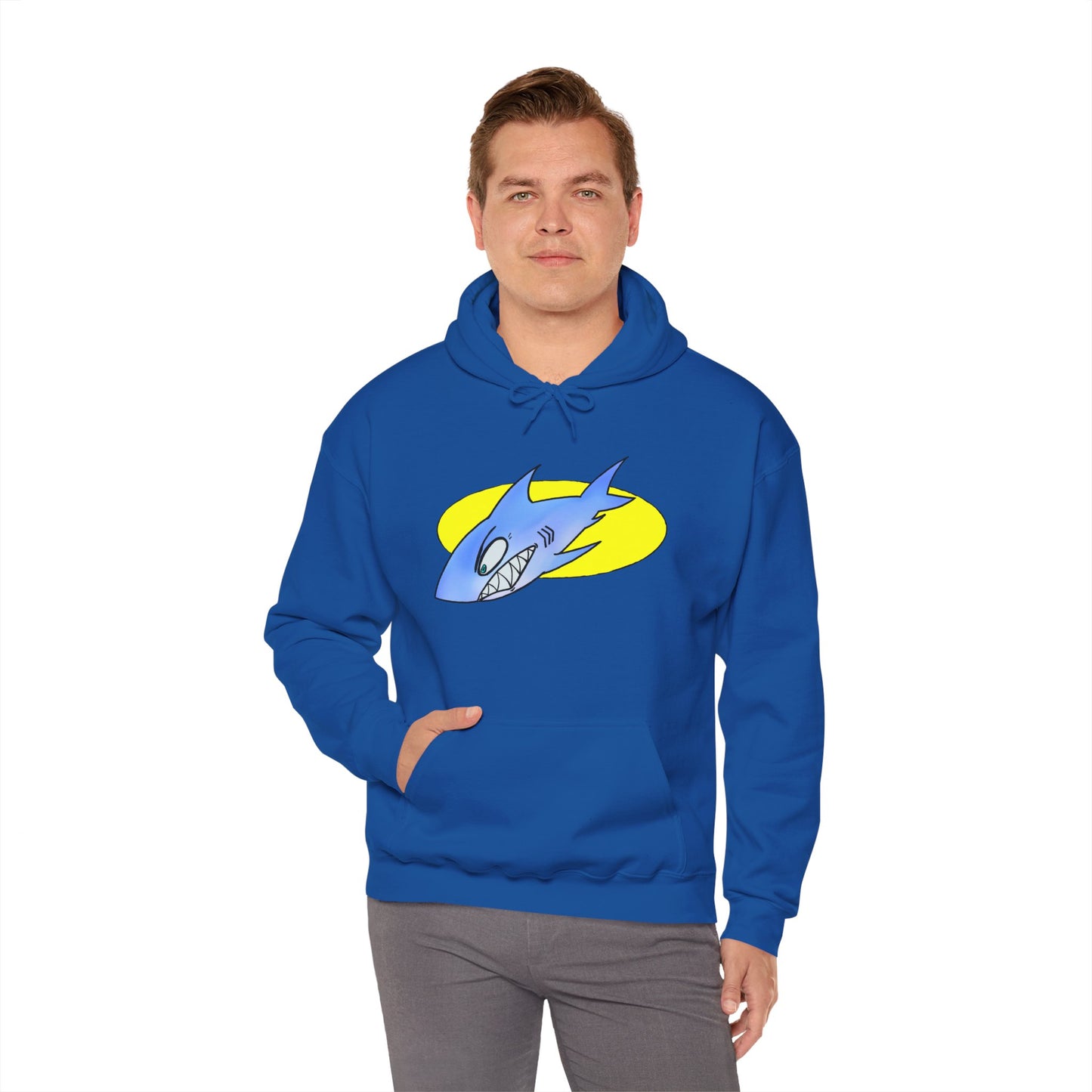 Cool Shark Graphic Hoodie - Unisex Heavy Blend Sweatshirt for Ocean Lovers, Gift for Men and Women, Beach Vibes, Casual Wear, Unique Design