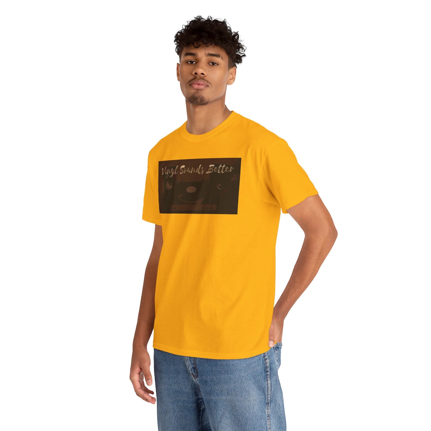 Vinyl Sounds Better T-Shirt — Retro Record Player Tee for Music Lovers