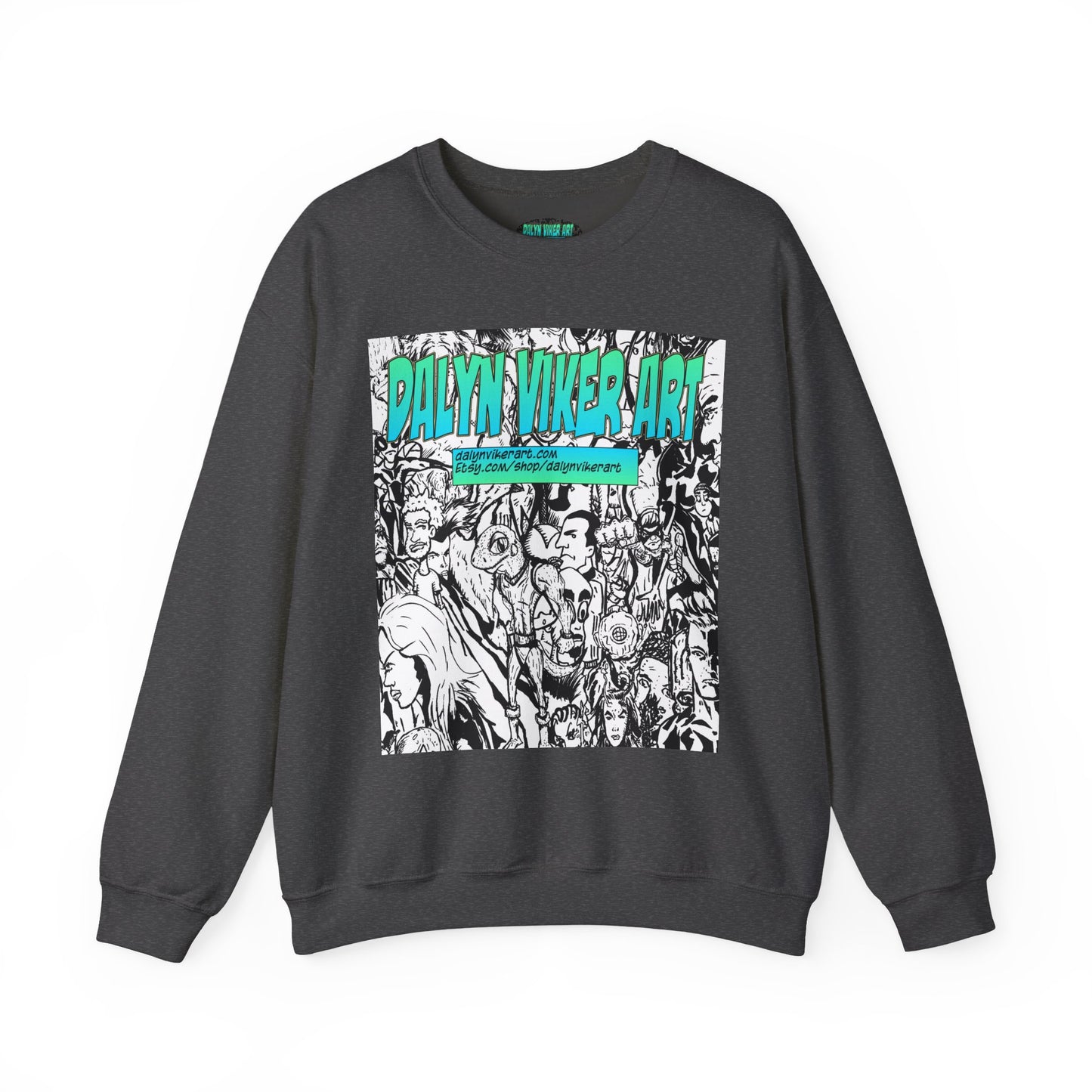 Graphic Art Crewneck Sweatshirt - Dalyan Viker Art Edition