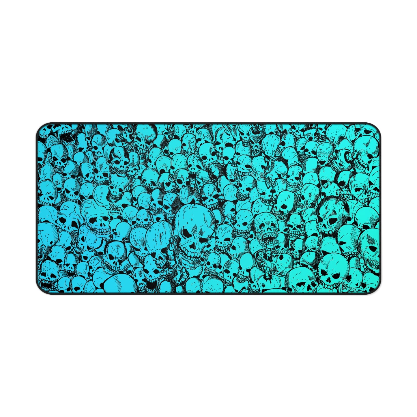 Gathering of Skulls - Light Blue - Desk Mat