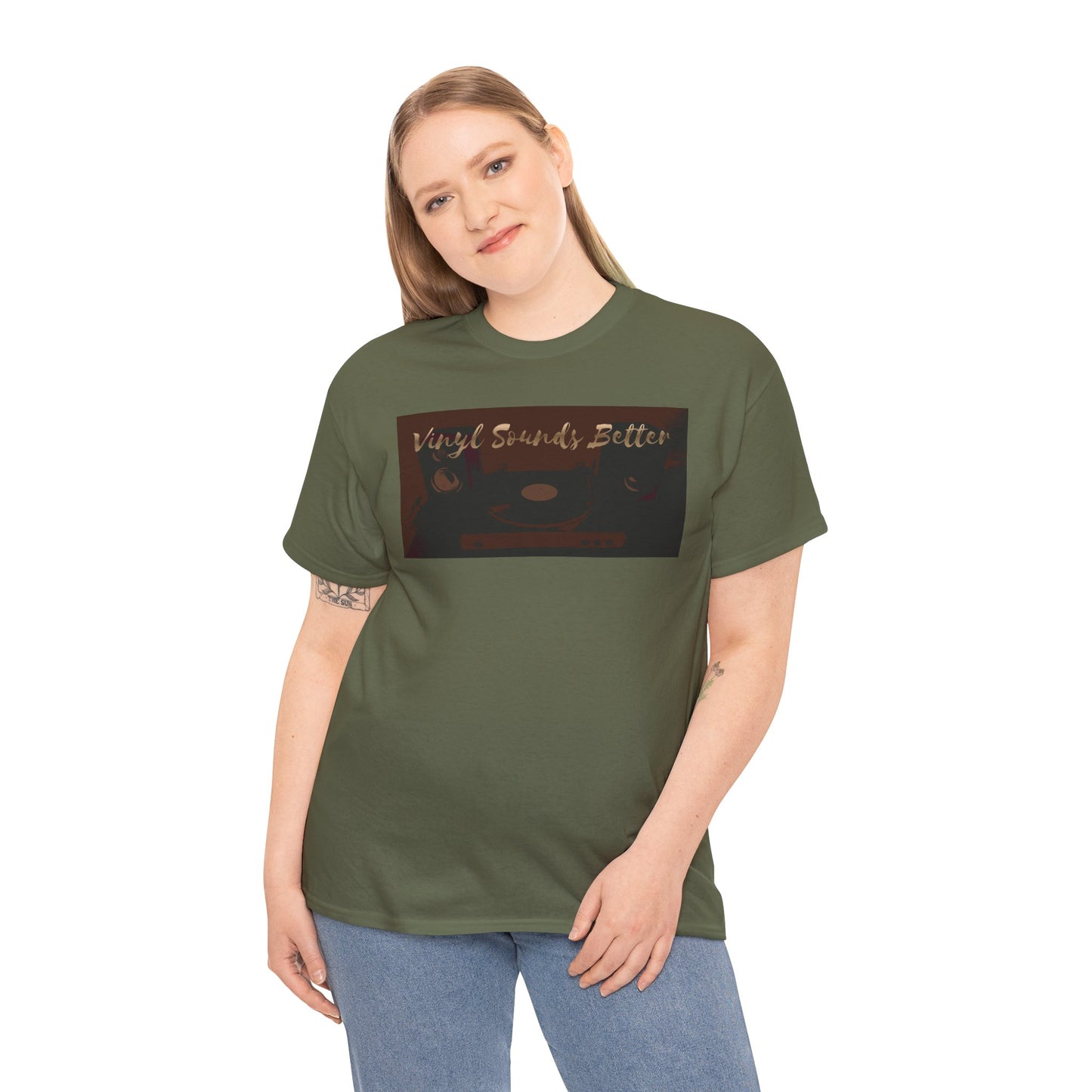 Vinyl Sounds Better T-Shirt — Retro Record Player Tee for Music Lovers