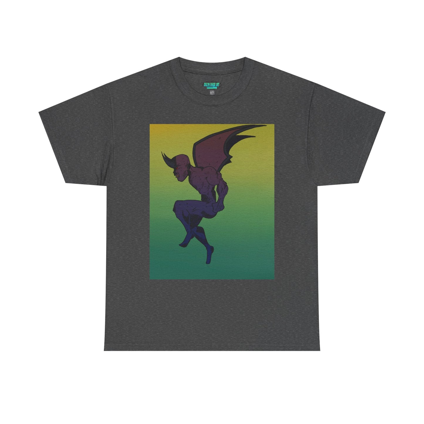 Unisex Heavy Cotton Tee - Artistic Devil Graphic Tee