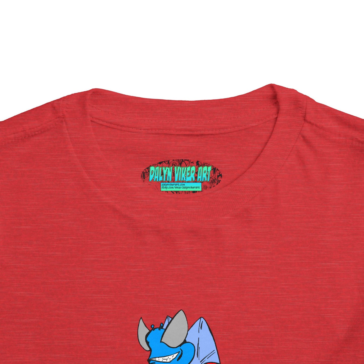 Astro-Fly Toddler Tee — Brave Blue Superhero Bug Graphic