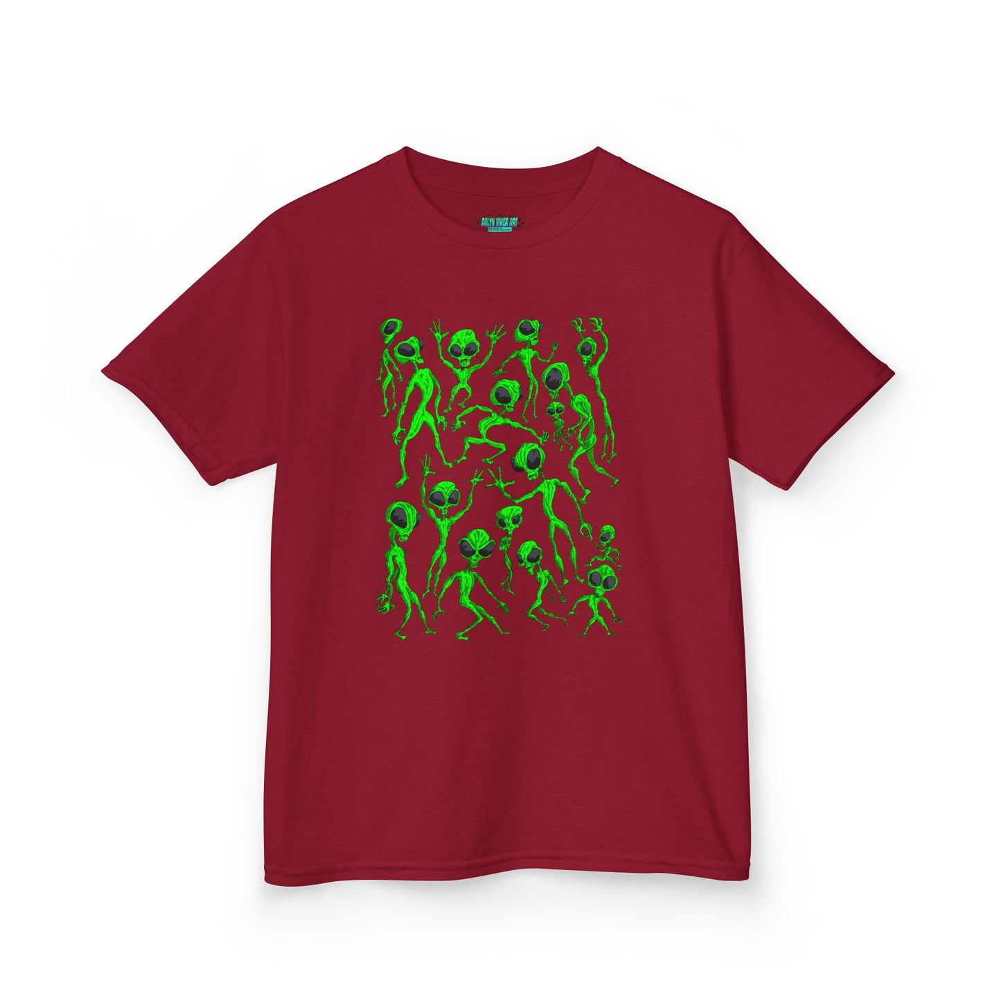 Kids Alien Dance Party T‑Shirt — Fun Green Alien Graphic Tee for Children