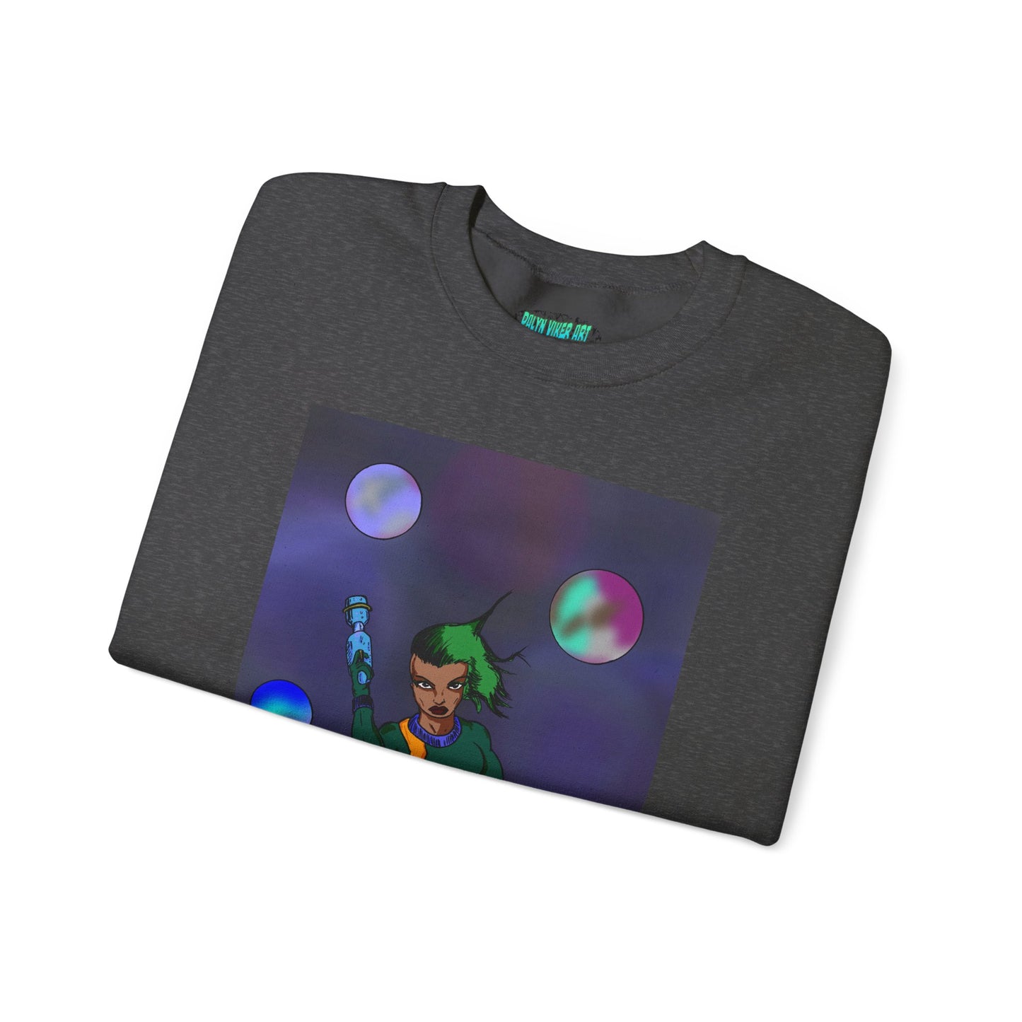 Cosmic Character Crewneck Sweatshirt – Fun, Unisex Design for Casual Style