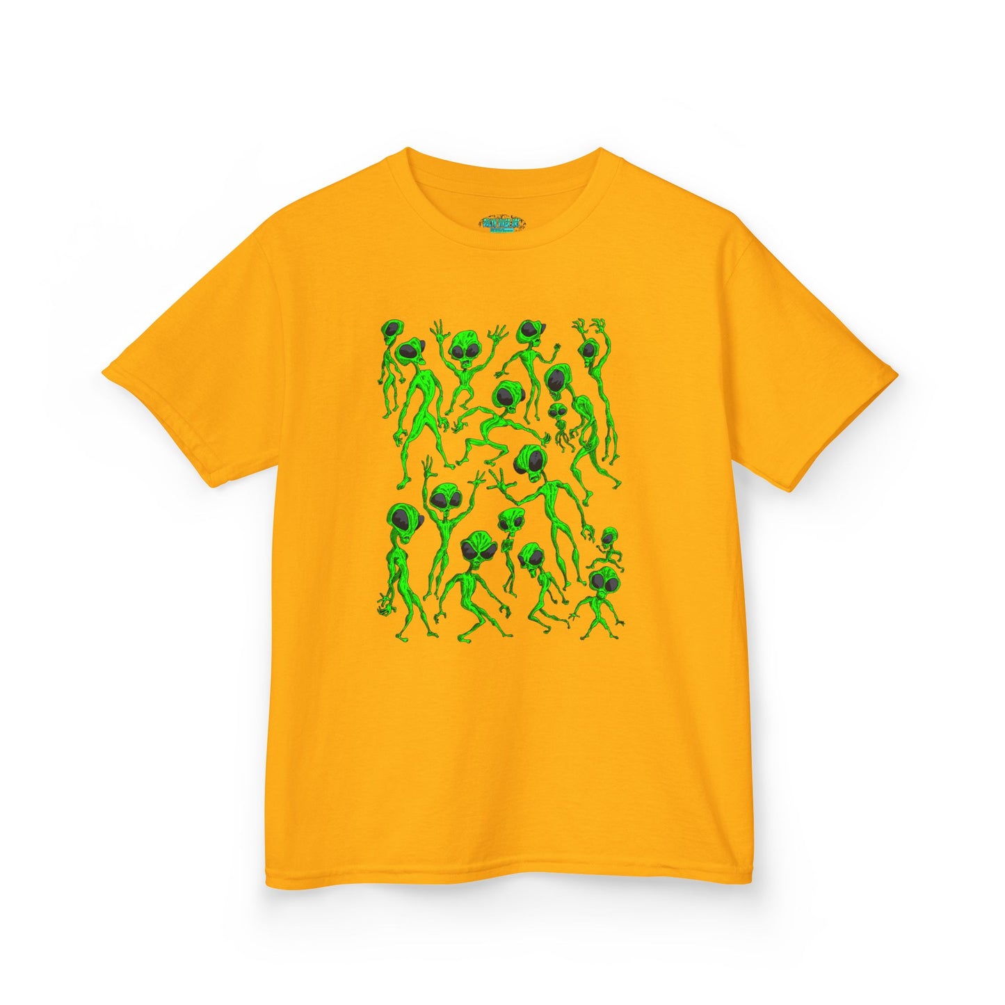 Kids Alien Dance Party T‑Shirt — Fun Green Alien Graphic Tee for Children