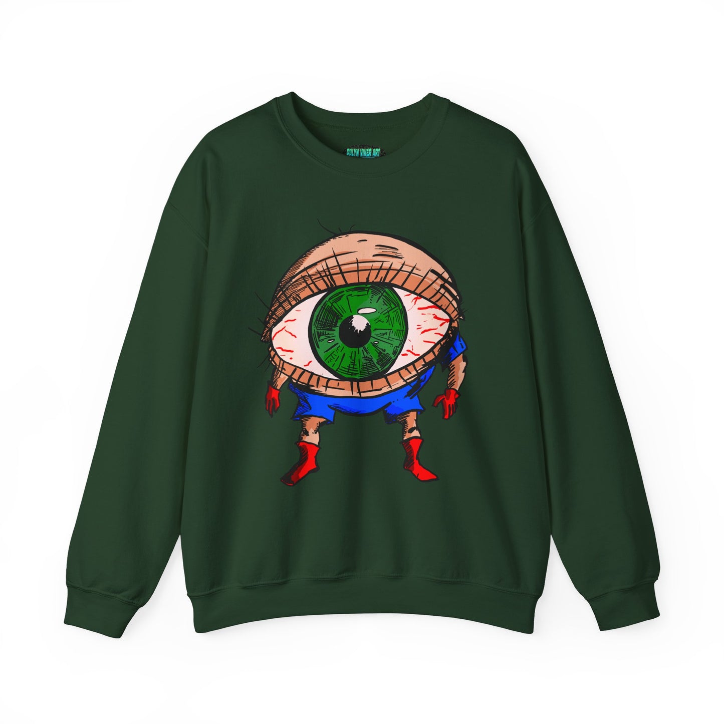 Terrif-EYE-ing Unique Cartoon Eye Sweatshirt - Unisex Heavy Blend™