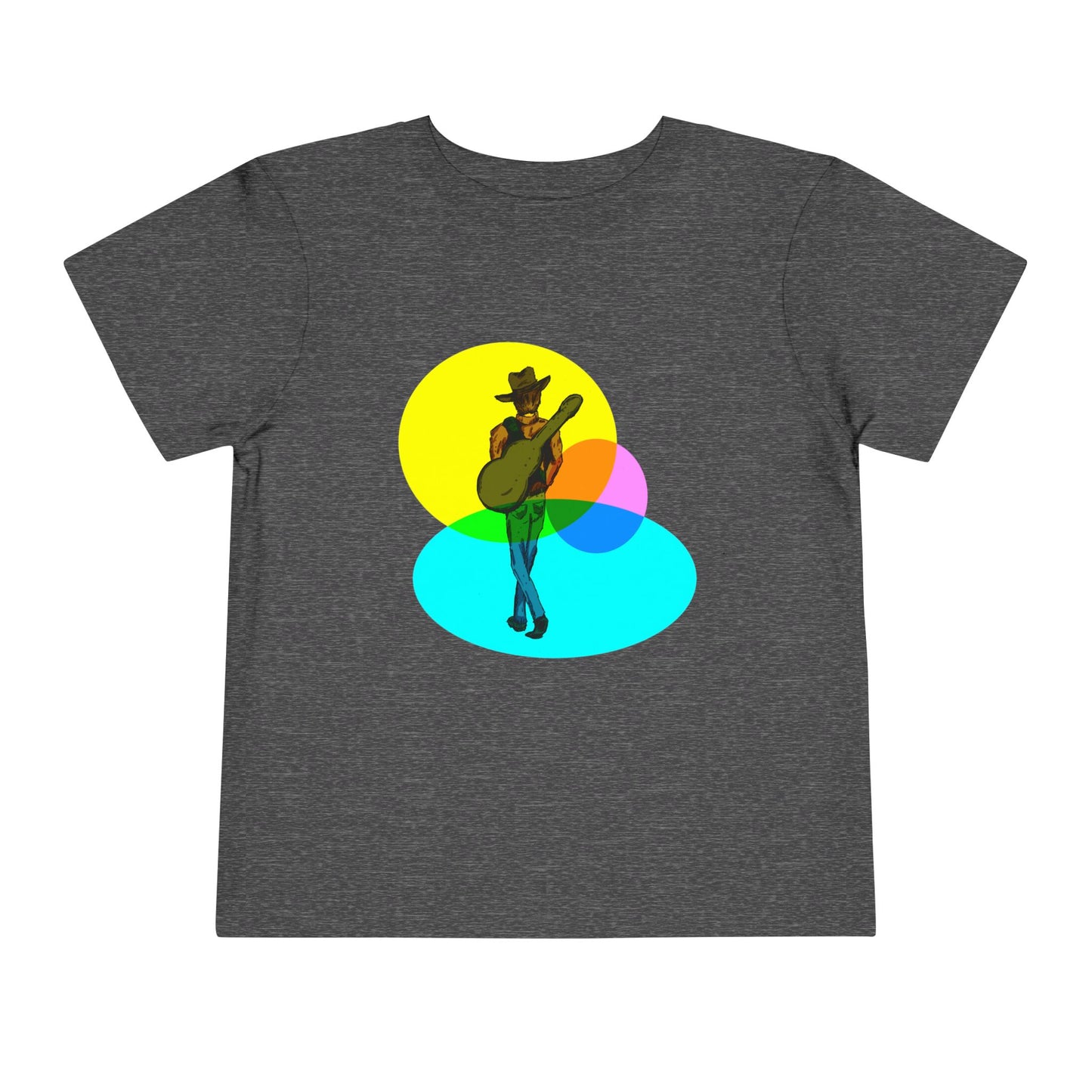 Toddler Tee — Colorful Cowboy Guitar Kids Shirt