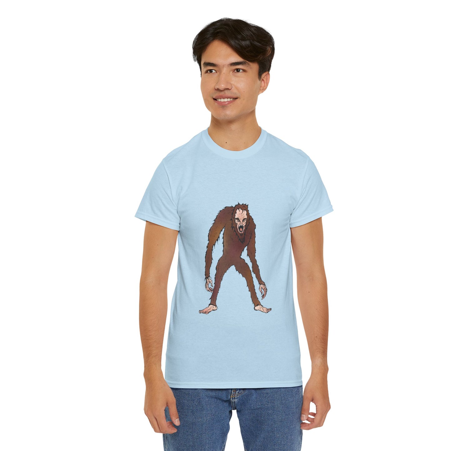 Bigfoot Sketch T‑Shirt — Retro Sasquatch Graphic Tee