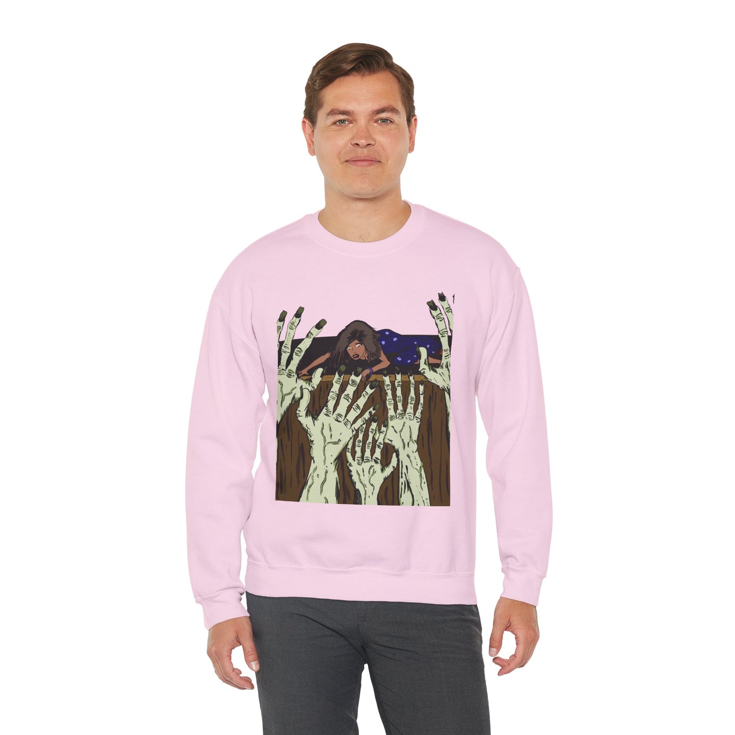 Haunting Hands Crewneck Sweatshirt - Unisex Heavy Blend™