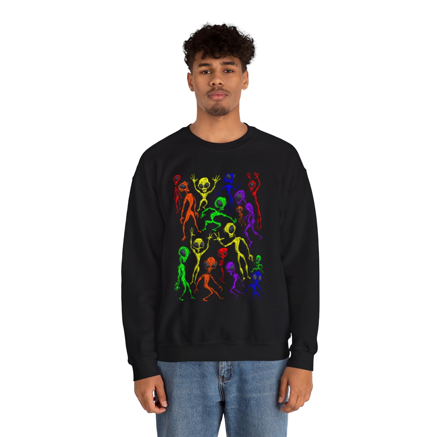 Alien Dance Party Crewneck Sweatshirt