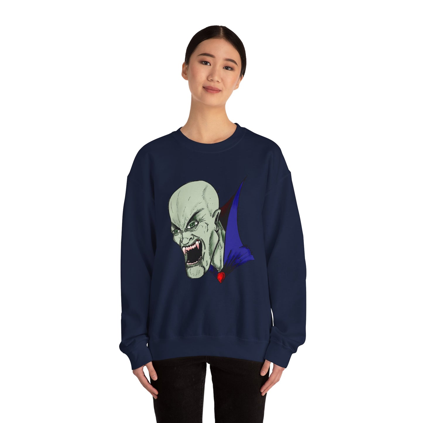 Vampire Graphic Sweatshirt for Halloween
