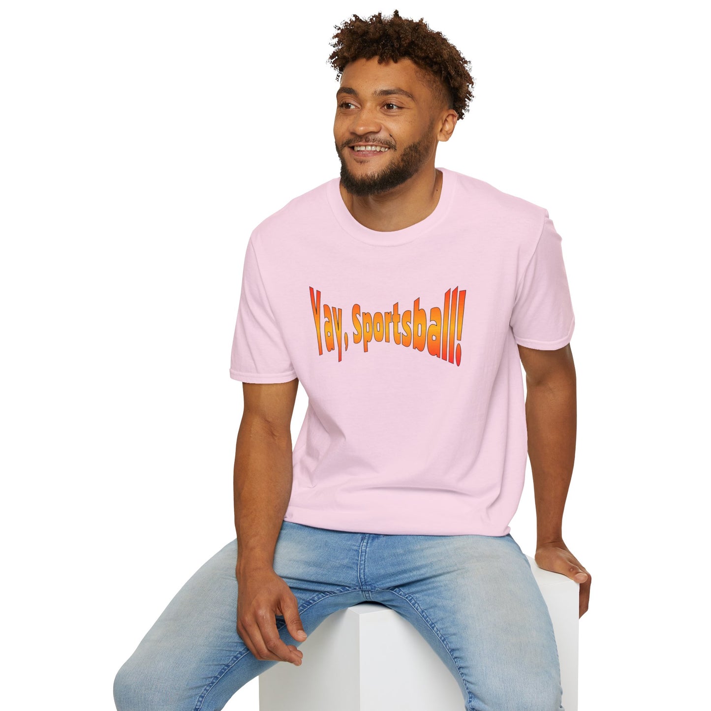 Yay, Sportsball!!!  Unisex Softstyle T-Shirt