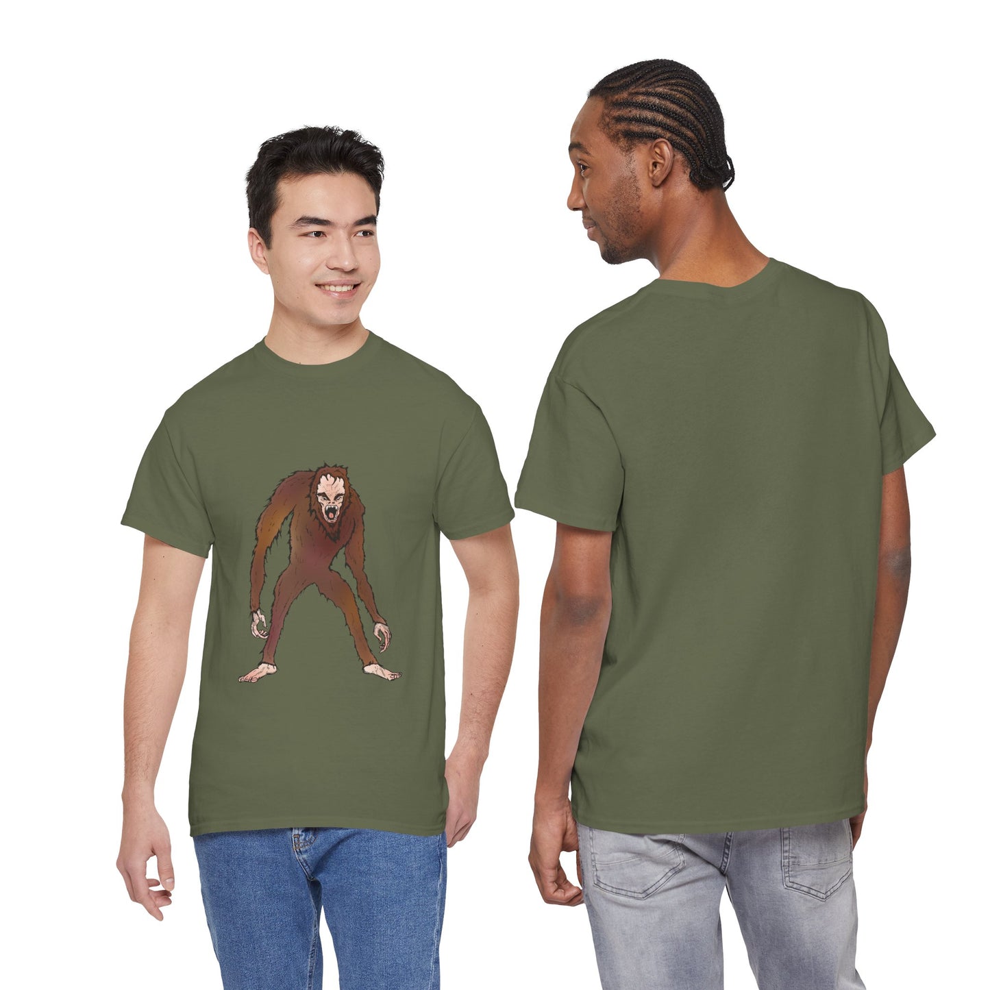 Bigfoot Sketch T‑Shirt — Retro Sasquatch Graphic Tee